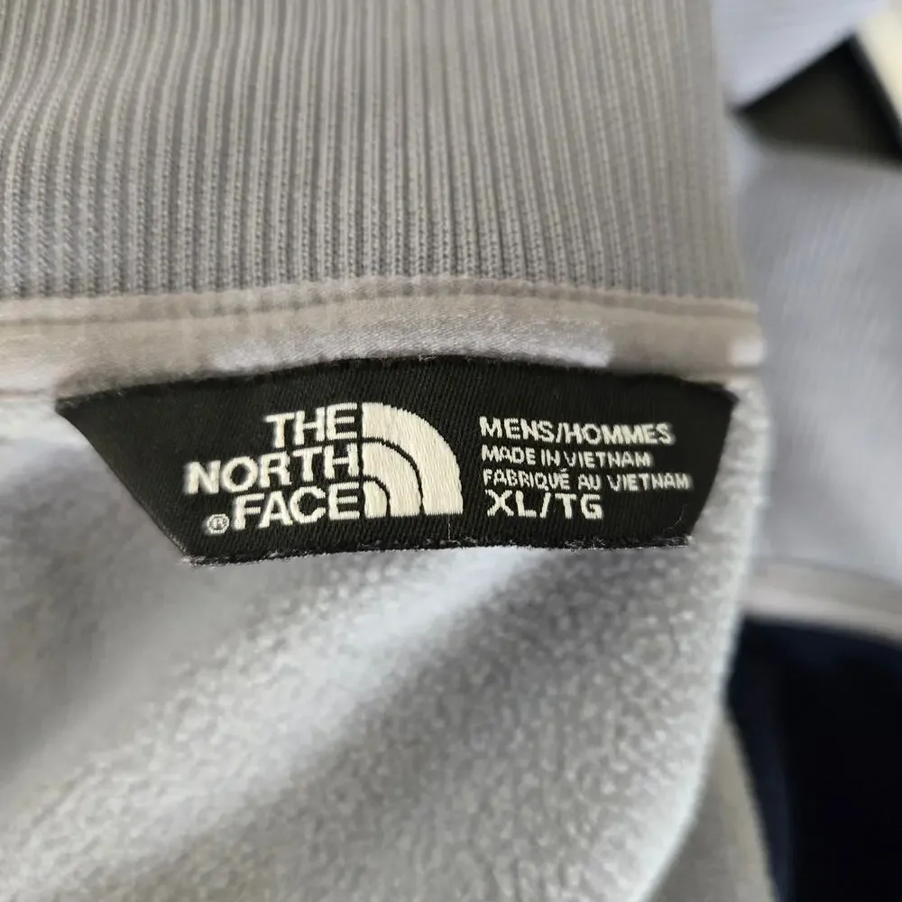 The North Face Men Track Jacket Full Zip Activewear Gray Zip Pockets XL